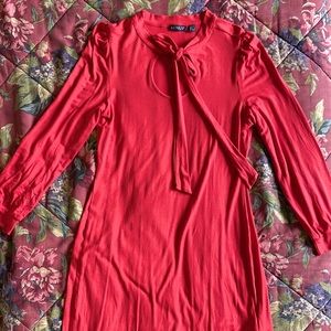 Mock neck dress